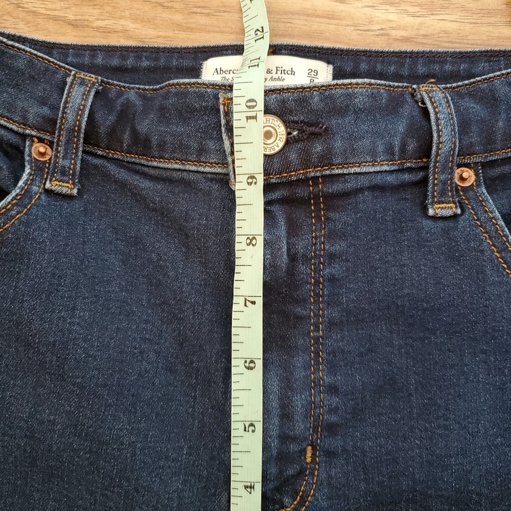 Abercrombie & Fitch Size 29/8 Super Skinny Ankle High Rise Jeans - Picture 7 of 8